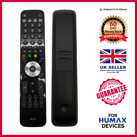 Freesat Remote For Humax RM-F04 320/500GB/1TB Foxsat HDR Boxes