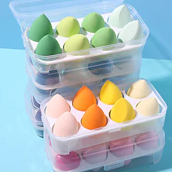 8 Pcs/box Cosmetic Puff Powder Puff With Box Makeup Sponge Women's Makeup Foundation Sponge Beauty To Make Up Tools Accessories Water-drop Shape Lightinthebox
