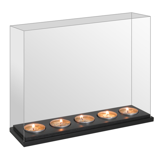 Tea light Infinity Candle Mirror Box Decorative Optical Mirror Illusion M&W