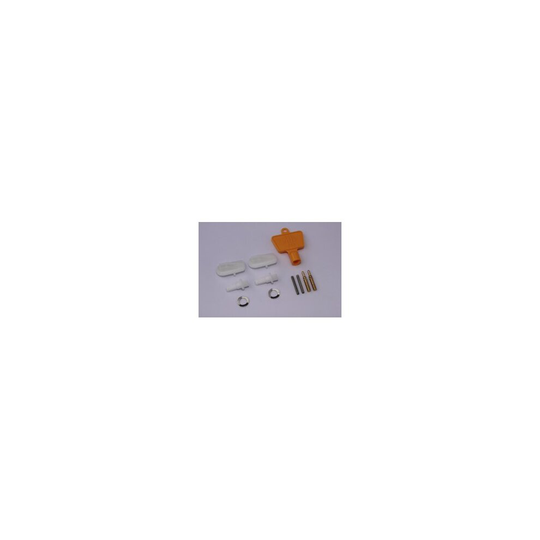 Meter Box Repair Kit - Two Latches, Two Hinges Pins and Key