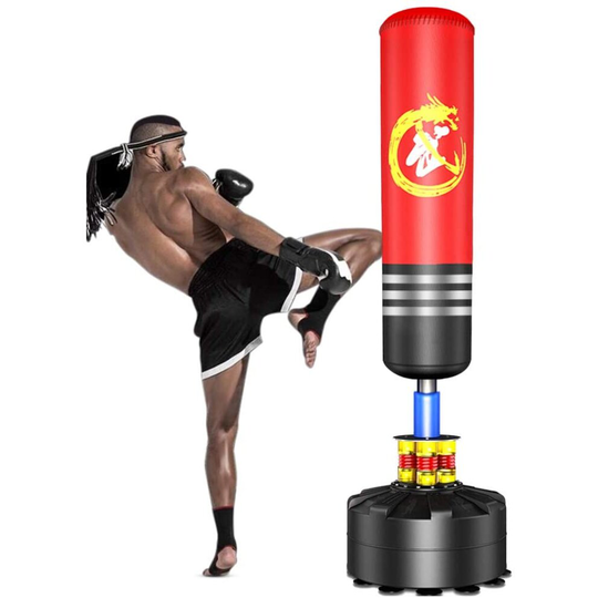 (Red) Dripex Freestanding Punching Bag 69'' - 182lb