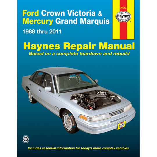 Ford Crown Victoria, Mercury Grand Marquis (88-11) Haynes Manual USA (Paperback) ~