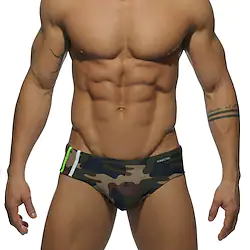 Men's Swim Shorts Swim Briefs Quick Dry Bathing Suit Bottoms Swimming Surfing Beach Water Sports Camo / Camouflage Summer Lightinthebox