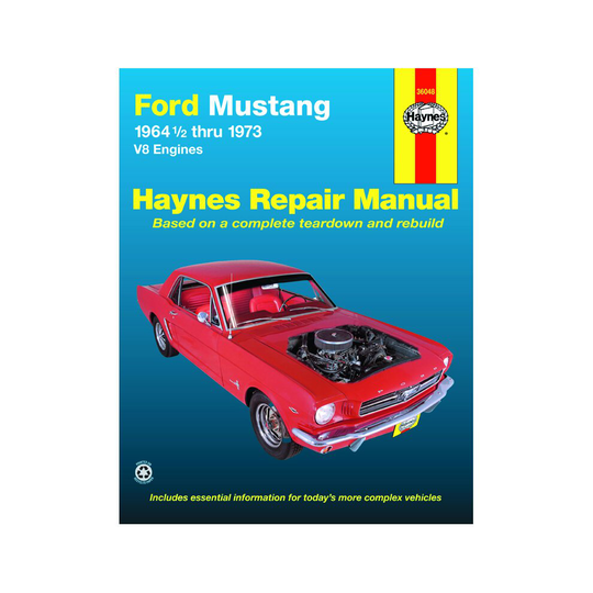 Ford Mustang, Mach 1, GT, Shelby,Boss V-8 (64-73) Haynes Manual USA (Paperback) ~