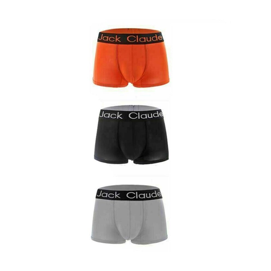 (3 Pack - 3 Colour #2, M) Jack Claude Mens No Odour Underwear Boxer Trunks