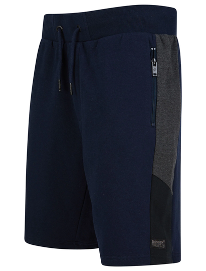 Jogger Shorts Araki 2 Brushback Fleece Jogger Shorts with Zip Pockets in Sky Captain Navy - Dissident / S - Tokyo Laundry