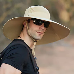 Wide Brim Sun Hat Bucket Hat UPF50 Waterproof Packable Quick Dry Spring Summer Polyester Hat for Fishing Camping Hiking Lightinthebox
