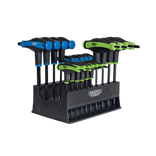 Soft Grip 'T' Handle Hexagon and T x Star® End Key Set (20 Piece)