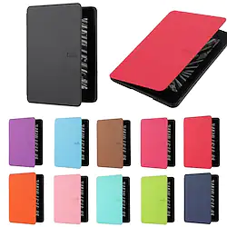 Tablet Case Cover For Amazon Kindle Paperwhite 6.8'' 11th Paperwhite 6'' 10th Portable Flip Full Body Protective Solid Colored TPU PU Leather Lightinthebox