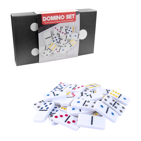 Global Gizmos 50730 Dominoes Set / Giant Domino Storage Box Included