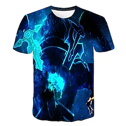 Inspired by Anime Character Cartoon Manga Back To School 3D Harajuku Graphic Kawaii T shirt For Men's Women's Adults' 3D Print 100% Polyester Lightinthebox