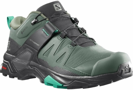Salomon Womens Outdoor Shoes X Ultra 4 GTX W Duck Green/Black/Mint Leaf 37 1/3