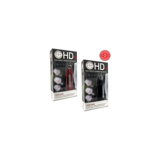 (Black) Earpeace HD High Fidelity Protection Earplugs