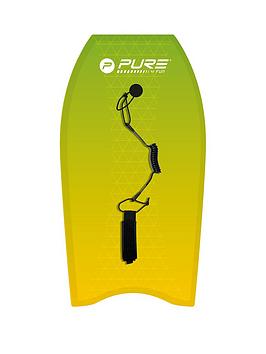 Pure4Fun Composite Bodyboard (37-Inch) And Eps Core With Xpe Material And Leash Plug