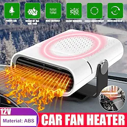 Portable Car Heater Auto Heater Fan Car Windshield Defogger Defroster 2 in1 Fast Heating or Cooling Fan12V 150W Auto Ceramic Heater Fan Fast Heating 360 Degree Rotary Defroster Defogger Lightinthebox