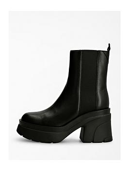 Guess Van Chunky Heel Boot - Black