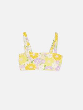 Accessorize Sunflower Square Bandeau Top - Yellow