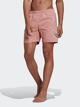 adidas Originals Sprt Swim Shorts - Pink, Pink, Size L, Men