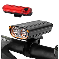 LED Bike Light Front Bike Light Rear Bike Tail Light LED Bicycle Cycling Waterproof Portable Easy Carrying Rechargeable Li-ion Battery 700 lm Rechargeable Battery Natural White Red Camping / Hiking Lightinthebox