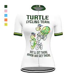 21Grams Women's Cycling Jersey Short Sleeve Bike Jersey Top with 3 Rear Pockets Mountain Bike MTB Road Bike Cycling Fast Dry Breathable Quick Dry Moisture Wicking White Pink Yellow Graphic Sloth Lightinthebox