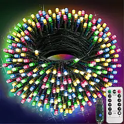 Christmas Lights Fairy String Lights Indoor Outdoor USB with Remote Control 10m 20m Dark Green Wire String Lights 100/200 LEDs 17Key Remote Controller Cluster Lights Holiday Lights USB Holiday Wedding Christmas Tree Decorative Lamp USB Powered 1 set Light