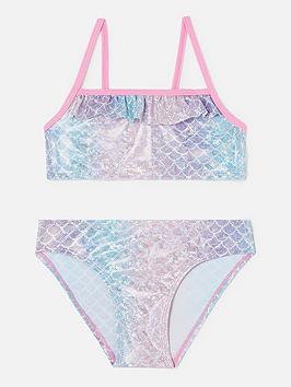 Accessorize Girls Mermaid Bikini - Multi