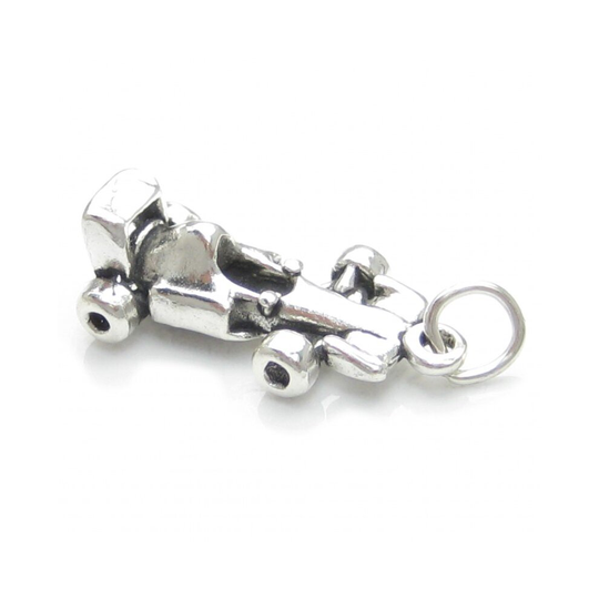Race Car sterling silver charm .925 x 1 Formula Racing One cars charms