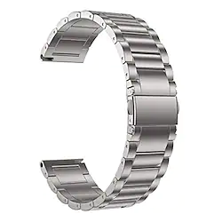 Stainless Steel Strap for Samsung Galaxy Watch 4 3 Classic / Huawei Watch / Garmin Watch Band 22mm 20mm 18mm Smart Watch Strap ,Silver Gray Lightinthebox