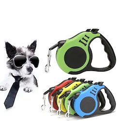 Dog Cat Training Leash Dog Leash Pet Walking Leash Retractable Adjustable Flexible Escape Proof With Anti-Slip Handle Outdoor Walking Footprint / Paw Nylon Small Dog Medium Dog Yellow Red Blue Green Lightinthebox