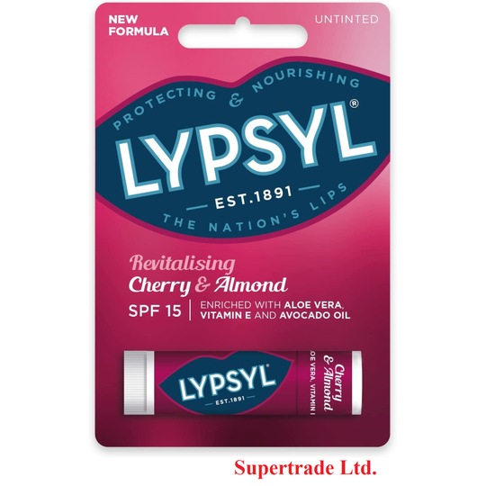 3 X Lypsyl Revitalising Cherry Almond Protecting SPF15 Lip Balm 4.6g