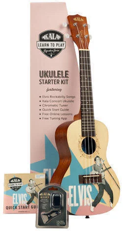Kala Learn To Play Concert Ukulele Elvis Rockabilly
