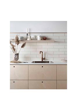 Topps Tiles Linear Bone Matt 30Cm X 10Cm (Box Of 34 Tiles)