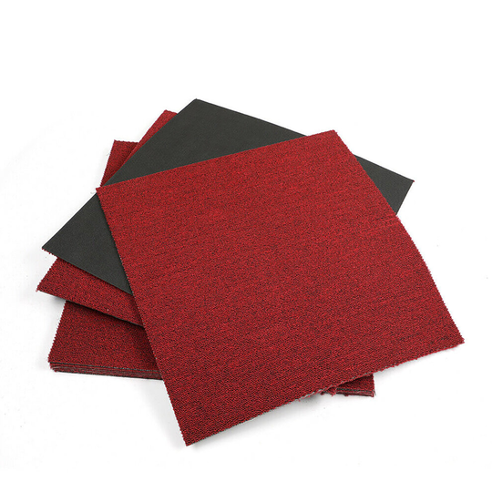 (20 pcs, Scarlet Red) Carpet Tiles 5m2 Box Heavy Duty Commercial Retail Office Premium Flooring Rugs Floor Tiles