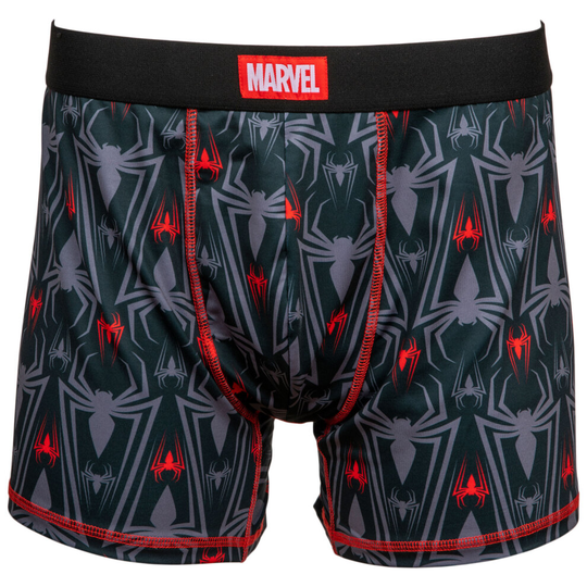 (Medium (32-34), Black) Spider-Man Symbols Men's Underwear Boxer Briefs