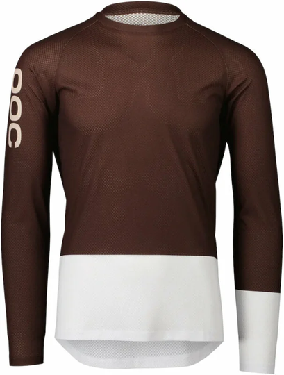 POC MTB Pure LS Jersey Axinite Brown/Hydrogen White XL