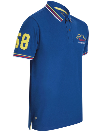 Polo Shirts Parkersburg Cotton Pique Polo Shirt In Sodalite Blue - Tokyo Laundry / S - Tokyo Laundry