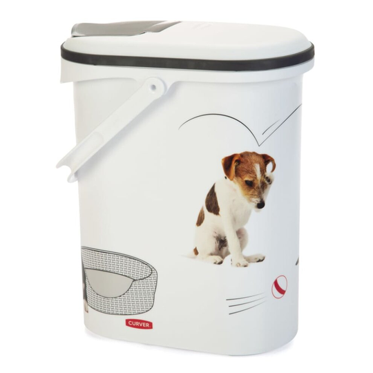 Curver Pet Food Container Dog 10L Pet Food Storage Box Plastic Handy Opening