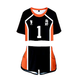Inspired by Haikyuu Karasuno High Cosplay Costume Outfits Cartoon Harajuku Graphic Kawaii Top For Men's Women's Adults' Terylene Lightinthebox