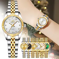Women Golden Silver Classic Quartz Watch Female Elegant Clock Luxury Gift Watches Ladies Waterproof Wristwatch Christmas Gift Watch Lightinthebox