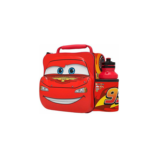 St365 - 3d Lunch Bag With Bottle - Cars - Disney New Box Gift Car Piston Cup 99 - disney 3d lunch bag bottle new box gift car cars piston cup 99