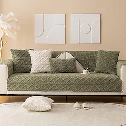 Plush Sofa Cover Seat Cushion Slipcover Sectional Couch Covers,Furniture Protector Anti-Slip Couch Covers(Sold by Piece/Not All Set) Lightinthebox