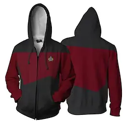 Inspired by Star Trek Cosplay Cosplay Costume Hoodie Back To School Hoodie For Men's Women's Adults' Polyster Lightinthebox