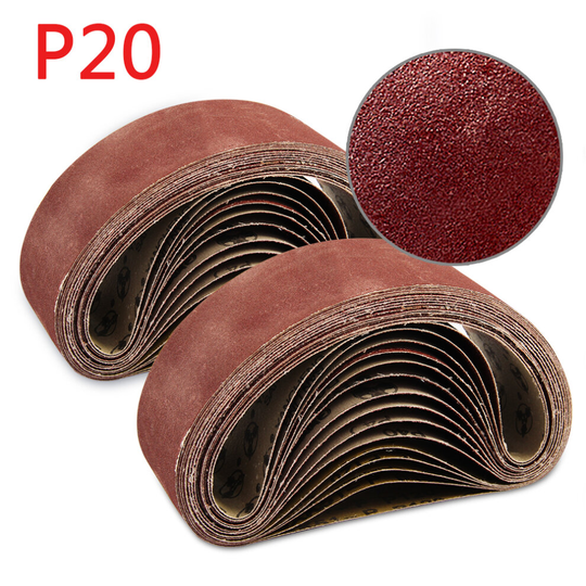 (20PCS) 20/40 x Mixed 40 60 80 120 Grit Sander 75 x 533mm Sanding Belts Sanders Fine Coarse