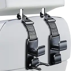 2pcs Magic Headrest Hooks for Car Purse Hanger Headrest Hook Holder for Car Seat Organizer Behind Over the Seat Hook Hang Purse or Bags Lightinthebox