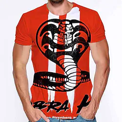 Inspired by Cobra Kai Karate Kid T-shirt Cartoon Manga Anime Harajuku Graphic Kawaii T-shirt For Men's Women's Unisex Adults' 3D Print 100% Polyester Lightinthebox