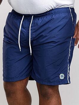 D555 Yarrow Full Length Swim Short - Navy, Navy, Size 4Xl, Men