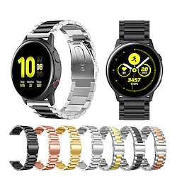 Metal Bands Compatible with Samsung Galaxy Watch Active 2 40mm 44mm/Active/Galaxy Watch 3 41mm, 20mm Solid Stainless Steel Watch Band Replacement Wristband Strap Bracelet for Women Man Lightinthebox