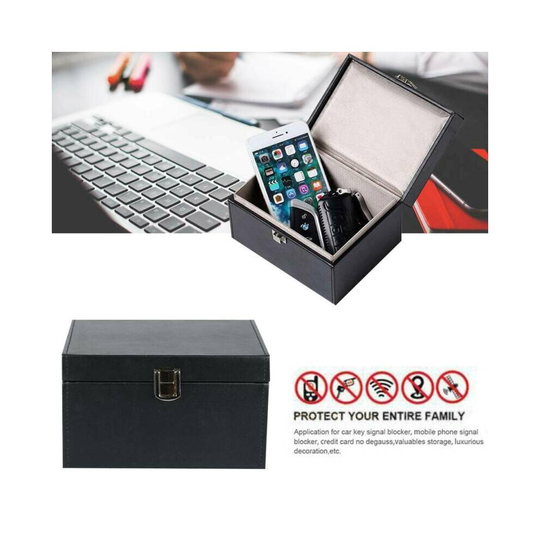 Keyless Car Key Signal Shielding Blocker Box Faraday Box Anti Theft