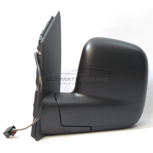 VW Caddy Van 3/2004-2010 Electric Wing Door Mirror Black Passenger Side N/S
