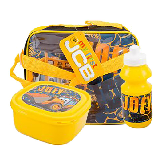 JCB Joey 3 Piece Lunch Bag Box Set